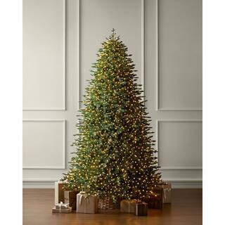 9 ft Yorkshire Twinkling Fir LED Pre-Lit Artificial Christmas Tree T34 | The Home Depot