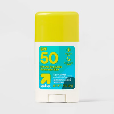 Mineral Sunscreen Face Stick - SPF 50 - 1.5oz - up&up™: With Homosalate, Scented, Face Application | Target