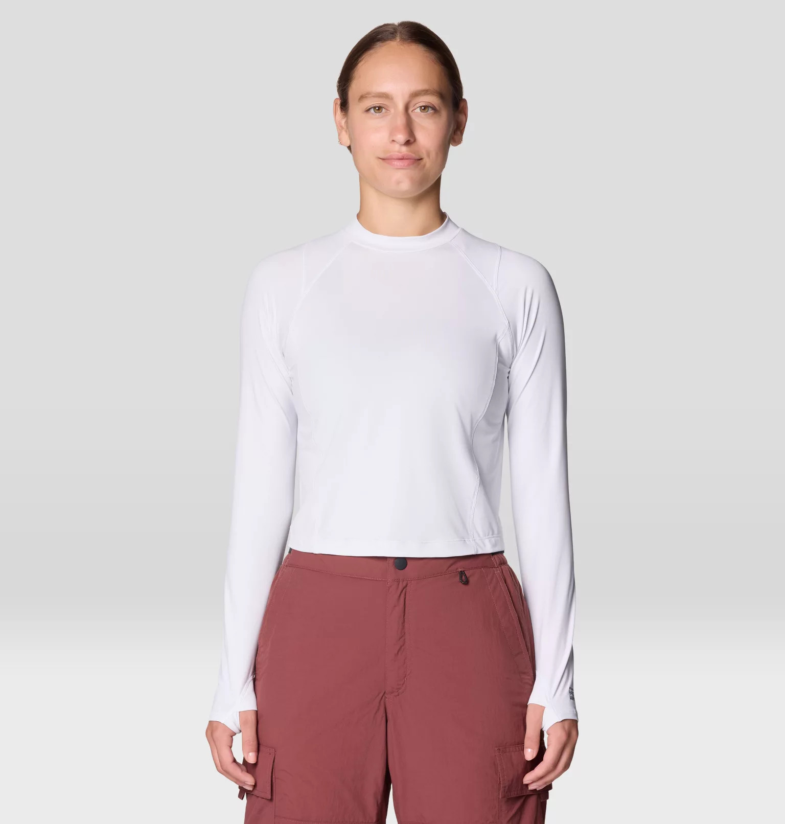 Women's Crater Lake™ Long Sleeve Crop | Mountain Hardwear | Mountain Hardwear