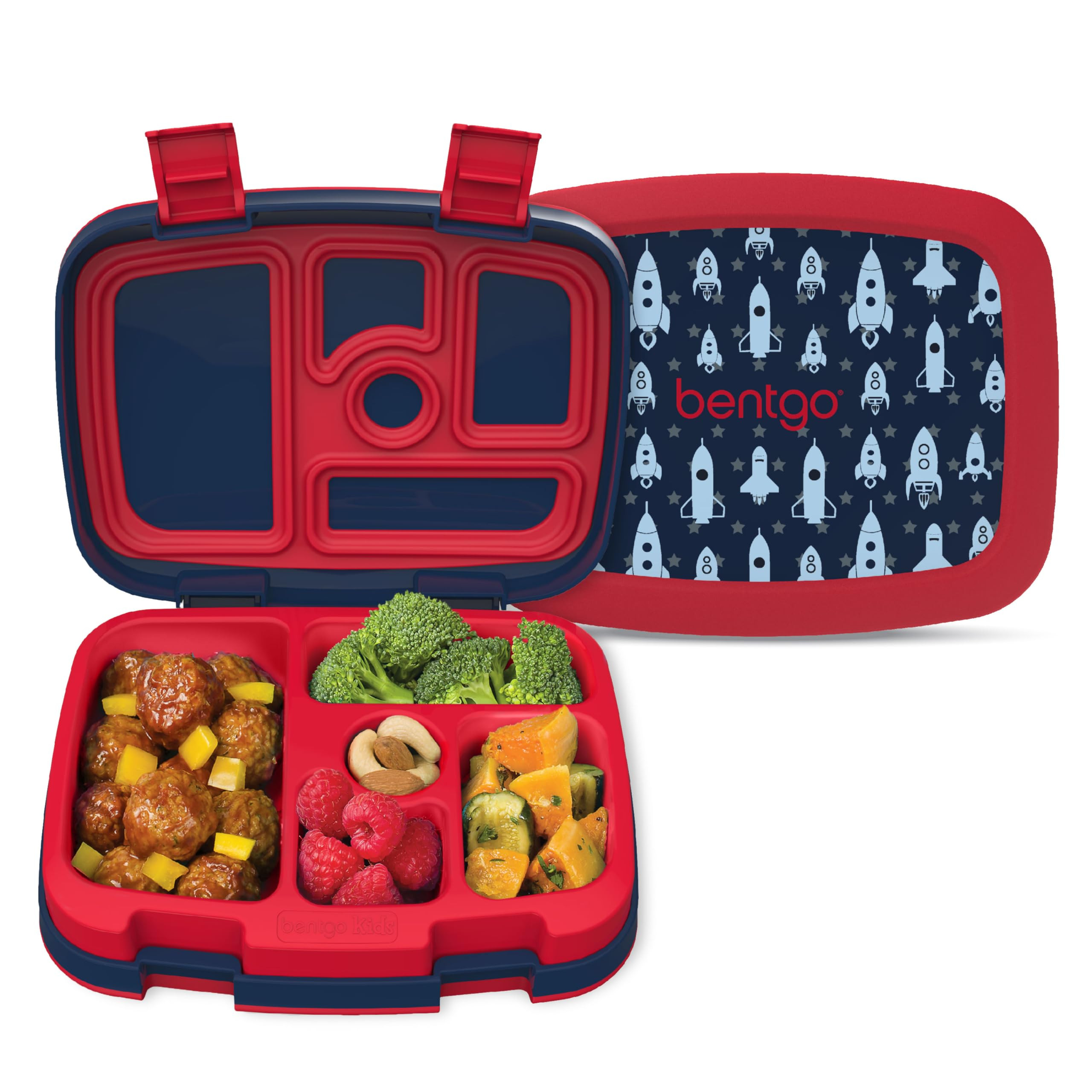 Bentgo Kids Prints Leak-Proof, 5-Compartment Bento-Style Kids Lunch Box - Ideal Portion Sizes for... | Amazon (US)