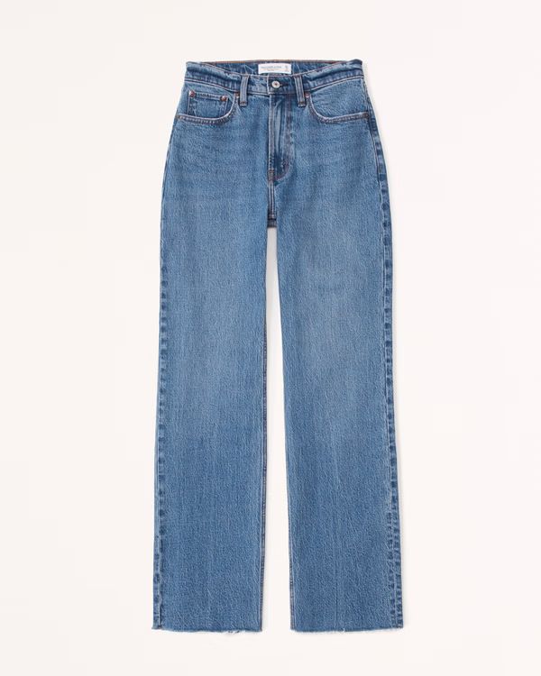 Curve Love High Rise 90s Relaxed Jean | Abercrombie & Fitch (US)