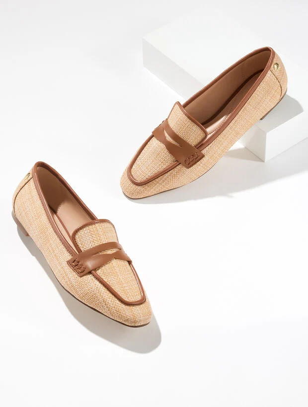 Erin Straw Raffia Loafers | Talbots