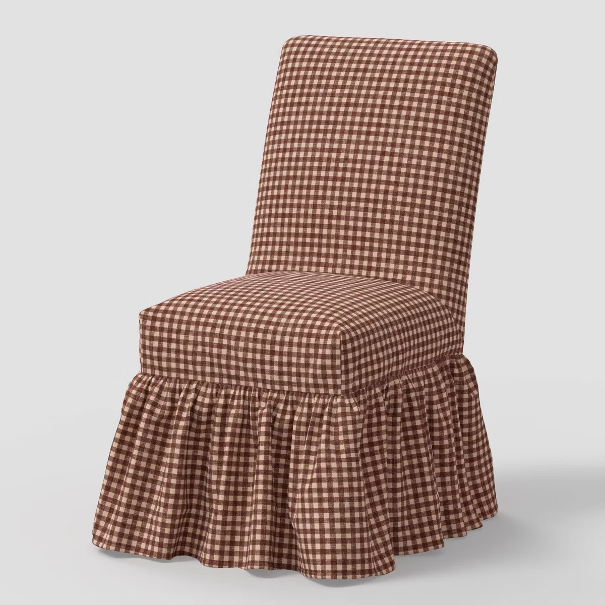 Ruffled Slipcover Dining Chair in Whitaker Gingham Berry - Threshold™ designed with Studio McGe... | Target