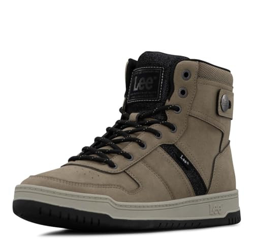 Lee Men's Noah Hi Sneaker, Driftwood, 9.5 | Amazon (US)