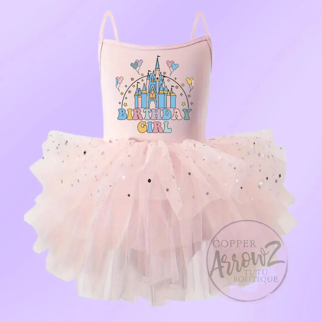 Disney Birthday Tutu, Pink Princesses Dress, Cinderella Castle Dress, Tutu, Disney Princess Tutu,... | Etsy (US)