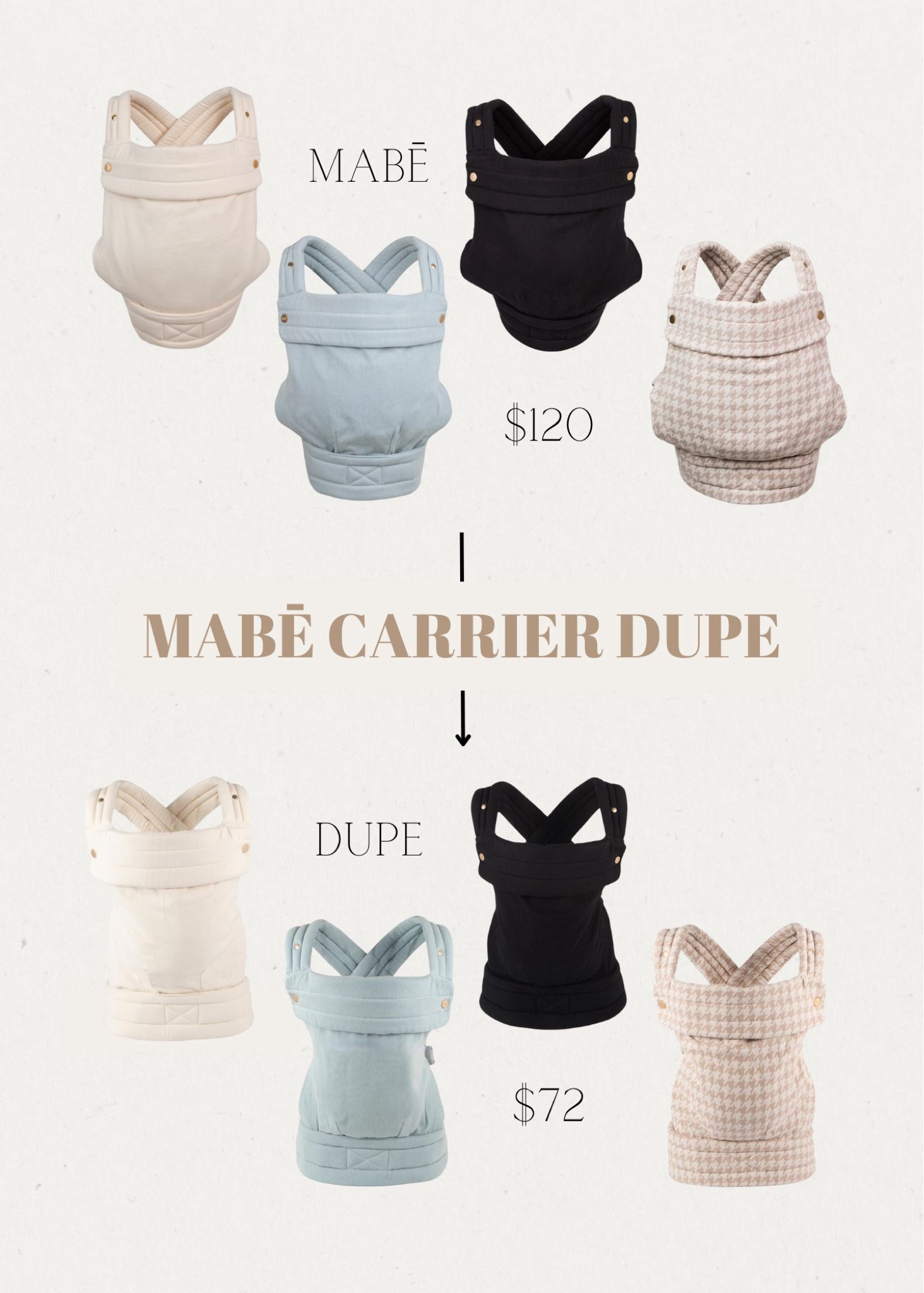 Major dupe alert! The Mabē carrier dupe!!! Cutest baby carrier and now a better price 👏🏽🙌🏽

#LTKBaby #LTKGiftGuide #LTKTravel