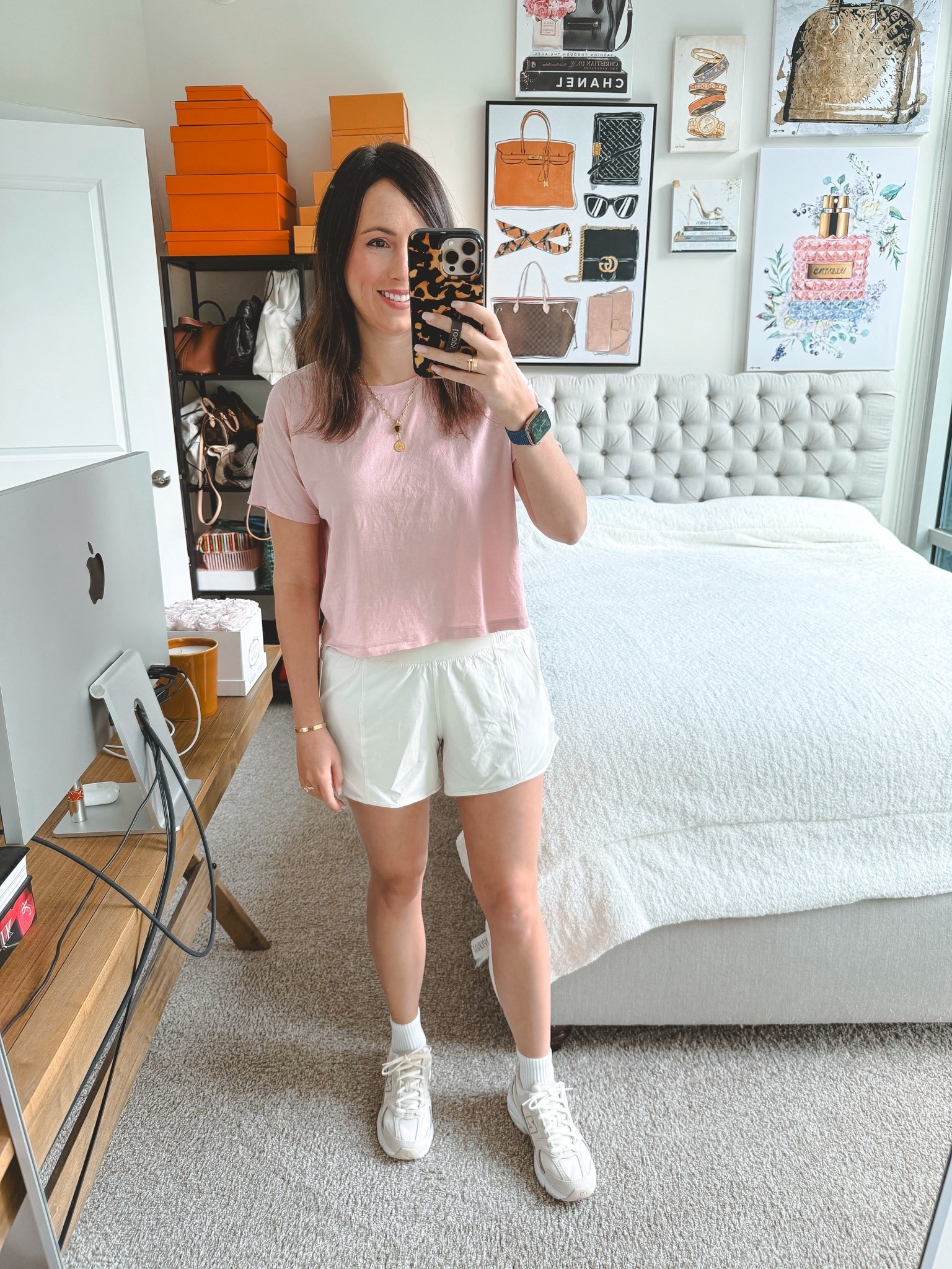 Lululemon cates tee in pink haze (6) with hotty hot shorts in bone (6)



#LTKStyleTip #LTKActive #LTKSeasonal