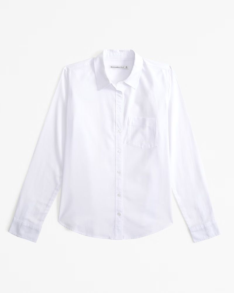 Women's Relaxed Oxford Shirt | Women's Tops | Abercrombie.com | Abercrombie & Fitch (US)