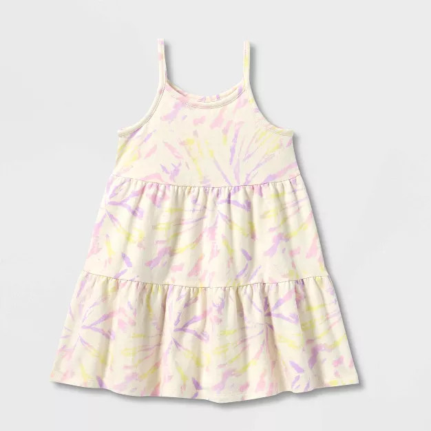Grayson Mini Toddler Girls' Tie-Dye Sleeveless Tiered Dress | Target