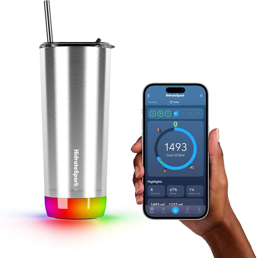 Hidrate Spark PRO Smart Tumbler Bundle \u2013 Insulated Stainless Steel \u2013 Tracks Water Intak... | Amazon (US)