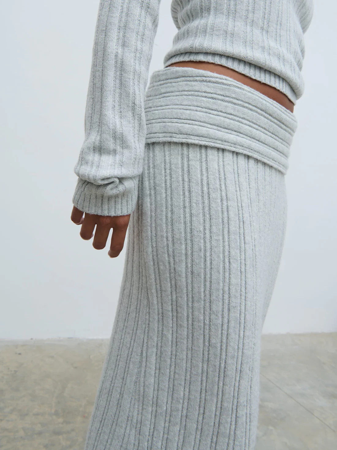 Petra Cosy Rib Knit Maxi Skirt | Pretty Lavish (UK)