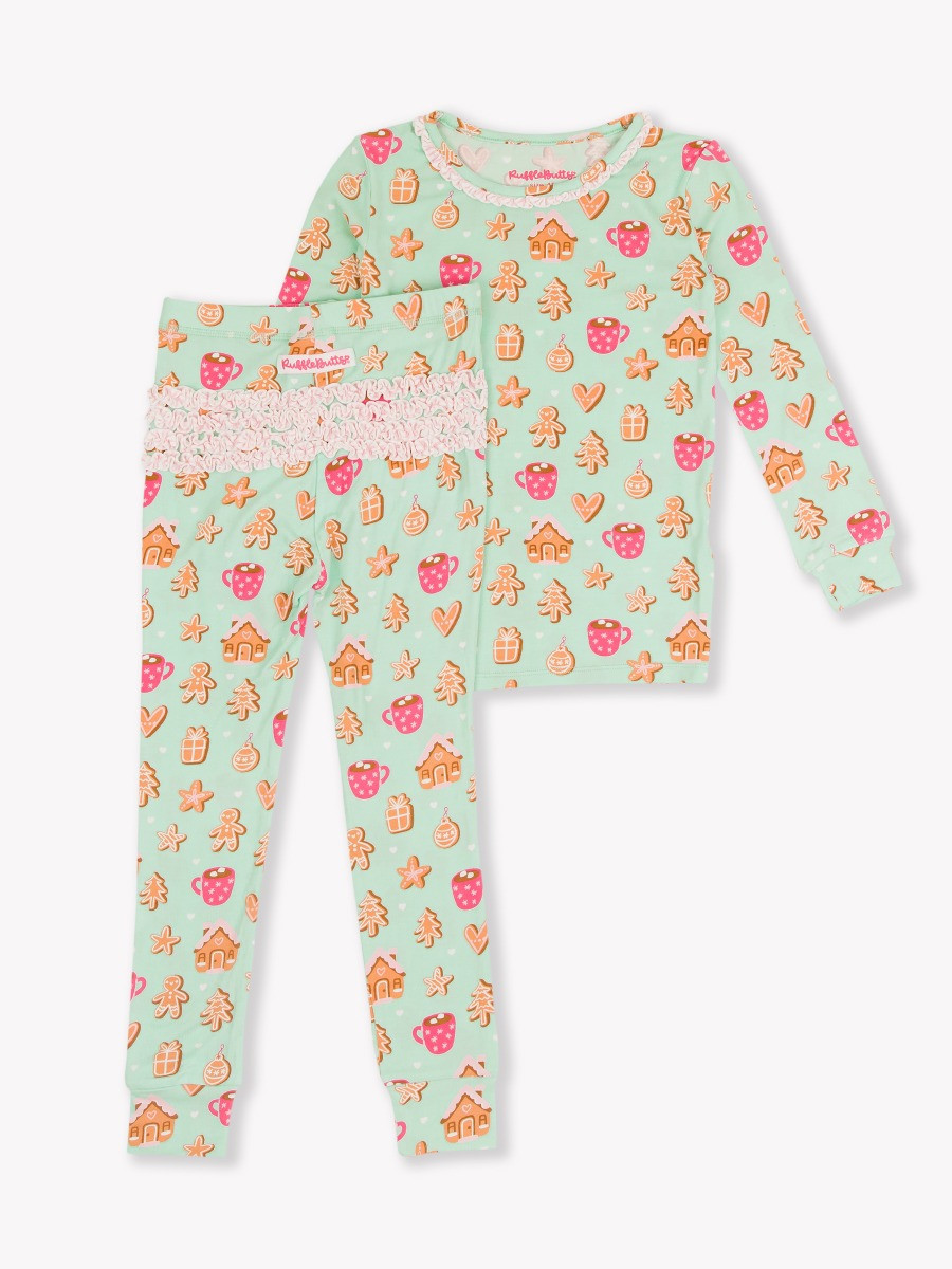 Toddler Ruffle Long Sleeve Pajama Set | RuffleButts / RuggedButts