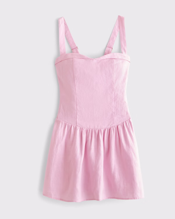 Women's Premium Linen Drop-Waist Skort | Women's Dresses & Jumpsuits | Abercrombie.com | Abercrombie & Fitch (US)