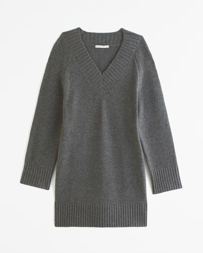 Women's Long-Sleeve Easy Mini Sweater Dress | Women's Dresses & Jumpsuits | Abercrombie.com | Abercrombie & Fitch (US)