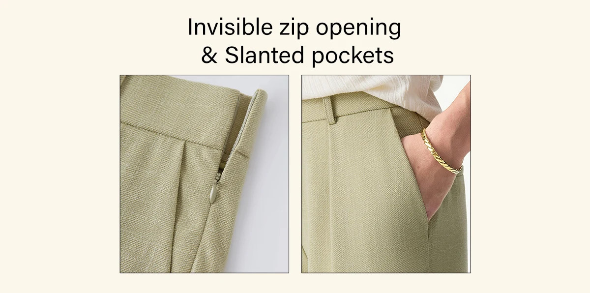 Stretch Linen-Like Wrinkle-Resistant Tapered Pant | OGLmove