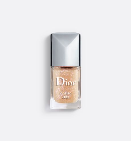 Dior Vernis Nail Polish Top Coat: Glittery Gold Lacquer  | DIOR | Dior Couture