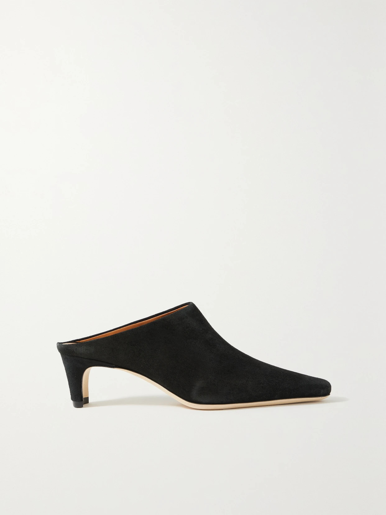 STAUD - Wally Suede Mules - Black | NET-A-PORTER (US)