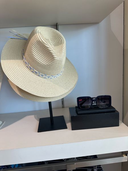 This neutral tone design features a raffia braid detail. It pairs well with everything from swimwear to sundresses.
On sale
Hat, summer hats, straw hats, fedora hat, sun protection 

#LTKSeasonal #LTKsalealert #LTKover40