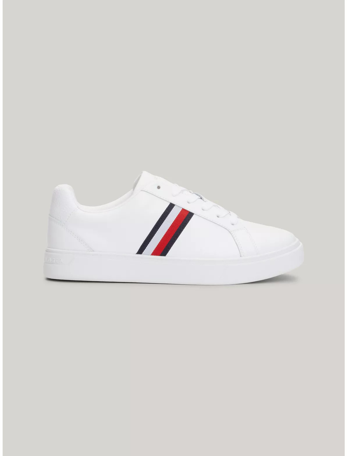 Signature Stripe Leather Sneaker | Tommy Hilfiger | Tommy Hilfiger (US)