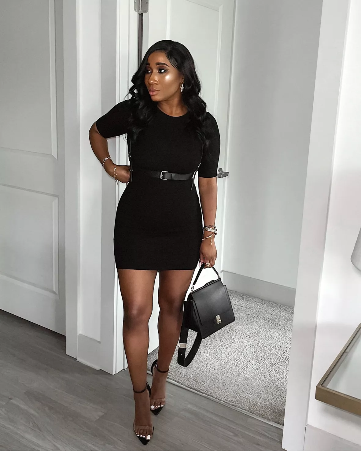 brittney_cherelle on LTK  Leather top outfit, Leather dress outfit, Faux leather  dress outfit