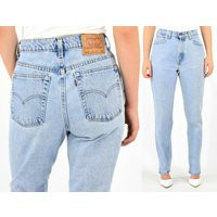 Vintage Levis Light Wash High Waist Jeans 512 Or 522 Size 6, 16 22W | Etsy (US)