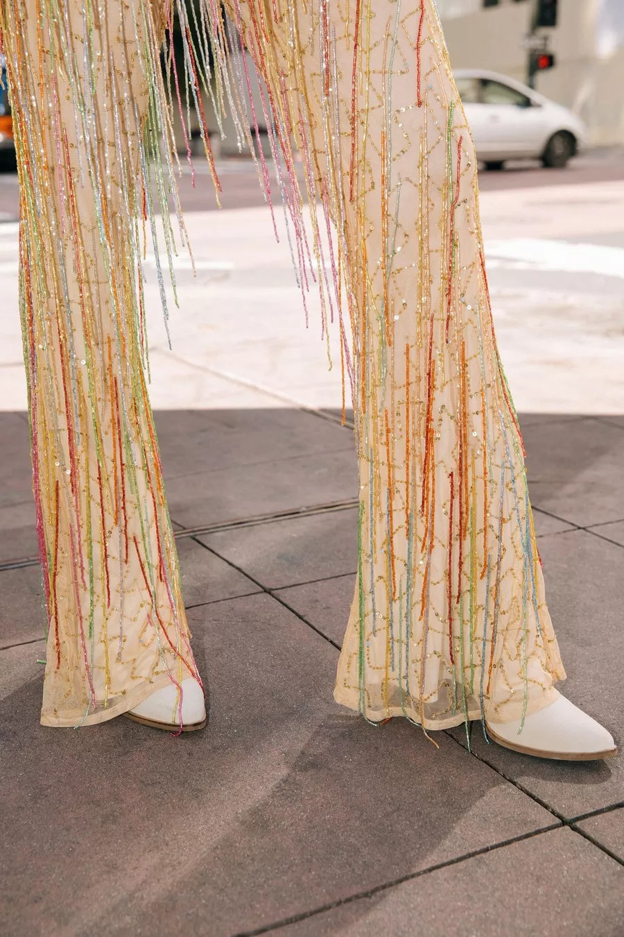 Sequin Tassel Wide Leg Pants | Nasty Gal (US)