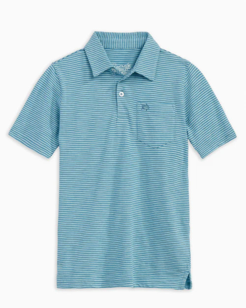 Boys Pilings Stripe Sun Farer Polo Shirt | Southern Tide