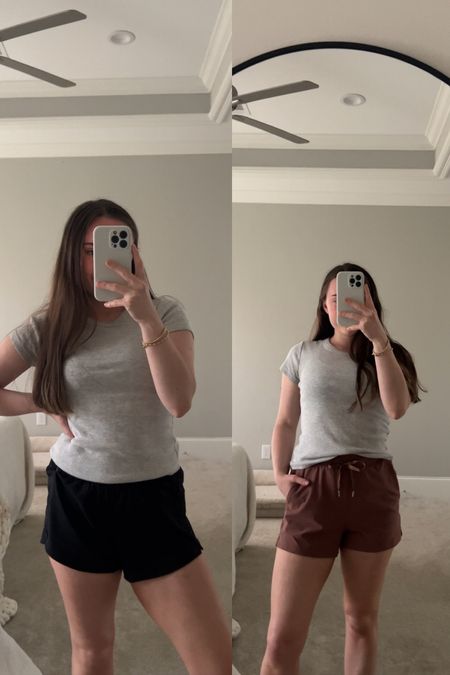 lulu inspired old navy shorts!!!!! the black are $10 and the taupe are $15!!!!! only a two day sale tho! I got an XS in both and i’m 5’2”, so i’d say they are TTS 

#LTKsalealert #LTKActive #LTKfindsunder50