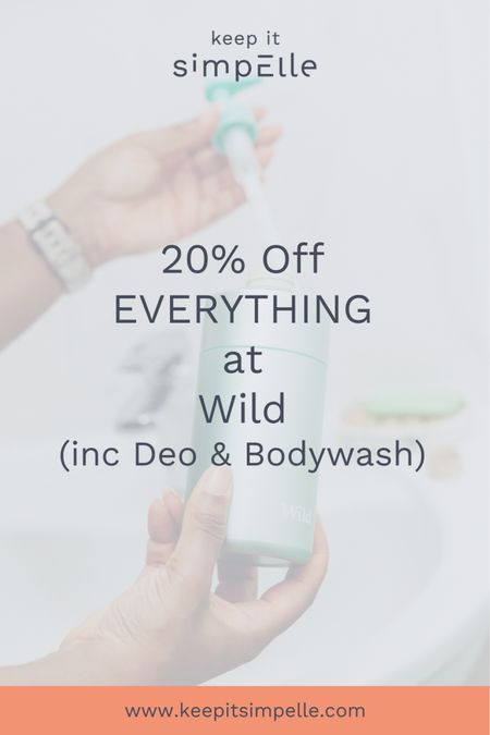 Use code 2024ELLE for 20% off Wild

I’ve been using their deodorant since the start of this year in a bid to live that low tox life. After switching to an all natural deodorant, I switched toothpaste, shampoo, conditioner and now with the launch of Wilds new body wash, that too! If you want try out any of the Wild products for yourself, you can use the code 2024ELLE which’ll give you 20% off everything on the site!
 

#LTKeurope #LTKfitness #LTKhome