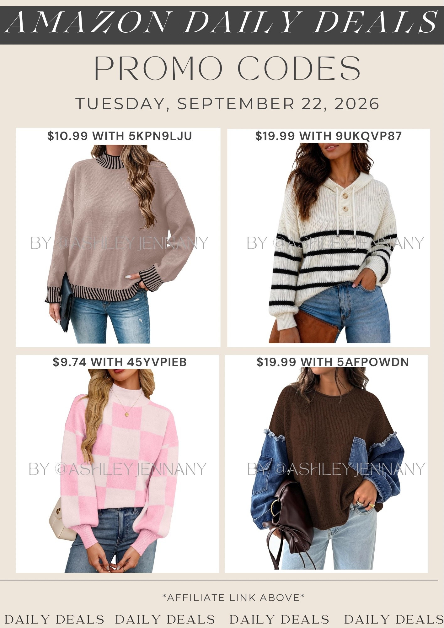Amazon deals

#LTKSeasonal #LTKMidsize #LTKSaleAlert