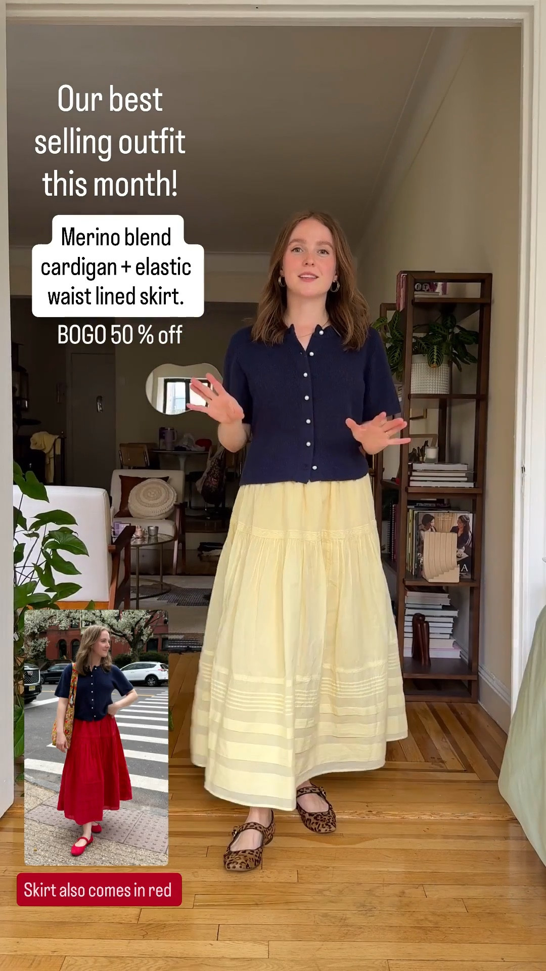 Abercrombie bogo 50% off + 15% off code SUITEAF. lined elastic waist skirt and merino cardigan wearing xs skirt and xs cardigan (cardigan runs large so size down if between)

#LTKSaleAlert