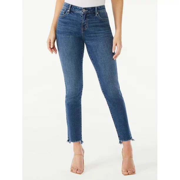 Sofia Jeans by Sofia Vergara Women's Bagi Boyfriend Jeans with Release Hem - Walmart.com | Walmart (US)