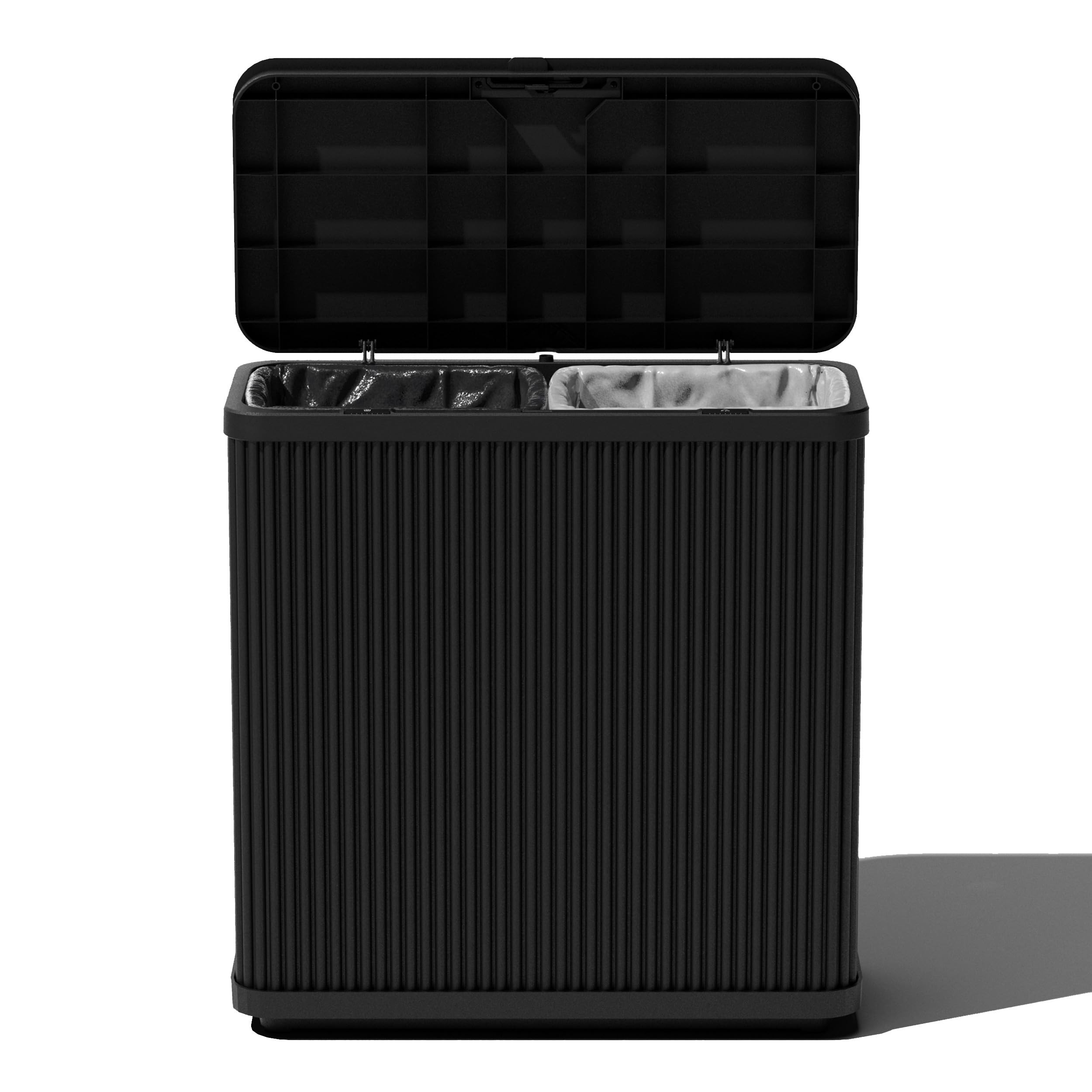 Veradek Tambour Series Outdoor Trash Can with Lid – All-Weather Waste Bin for Patio, Pool, BBQs... | Amazon (US)