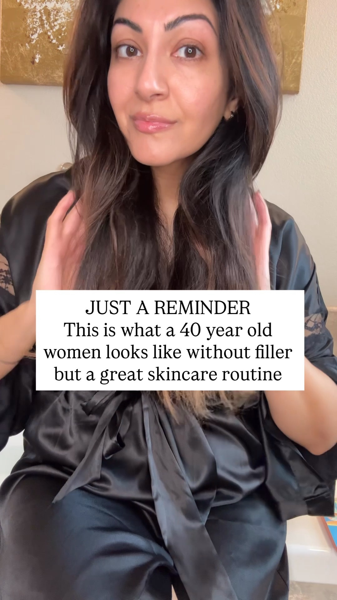 Just a reminder… aging can look like this 🤍 No filler—just consistency, good skincare, and actually taking care of myself. In my late 30s/40s, I’ve learned it’s less about chasing trends and more about finding what works and sticking to it. Sharing the products and routine that have helped my skin feel healthy, glowy, and confident—because this season deserves to feel just as good as it looks.

Morning routine:
Pitox, Neocutis, moisturizer, spf 

Night routine:
Retinoid, Pitox, Neocutis, moisturizer 

Weekly: 
Collagen  mask
Twice a month:
Lift mask

Body skincare:
Retinol body lotion at night and lactic lotion during day with SPF


#SkincareOver40
#AgingNaturally
#GlowingSkinAt40
#BeautyOver35
#SkincareRoutine

#LTKBeauty #LTKmorningroutine #LTKOver40