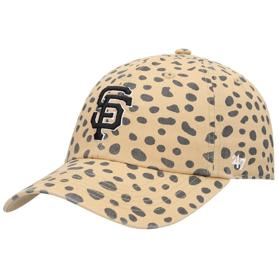 Women's San Francisco Giants '47 Tan Cheetah Clean Up Adjustable Hat | MLB Shop