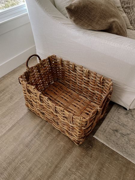oversized artisan woven basket perfect for gifts, throws and pillows, or firewood 

#LTKhome #LTKHoliday