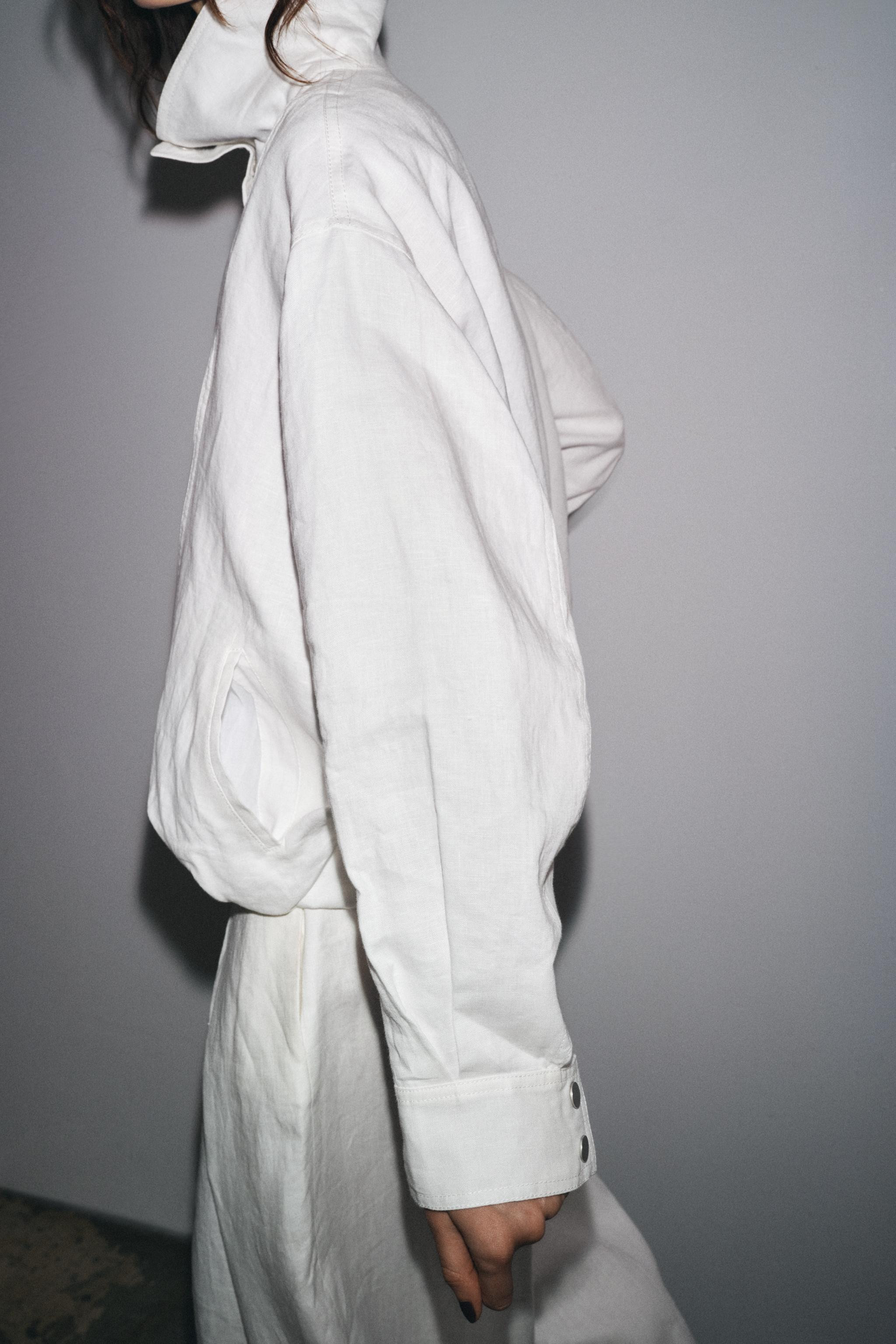 100% LINEN BOMBER JACKET ZW COLLECTION | Zara UK