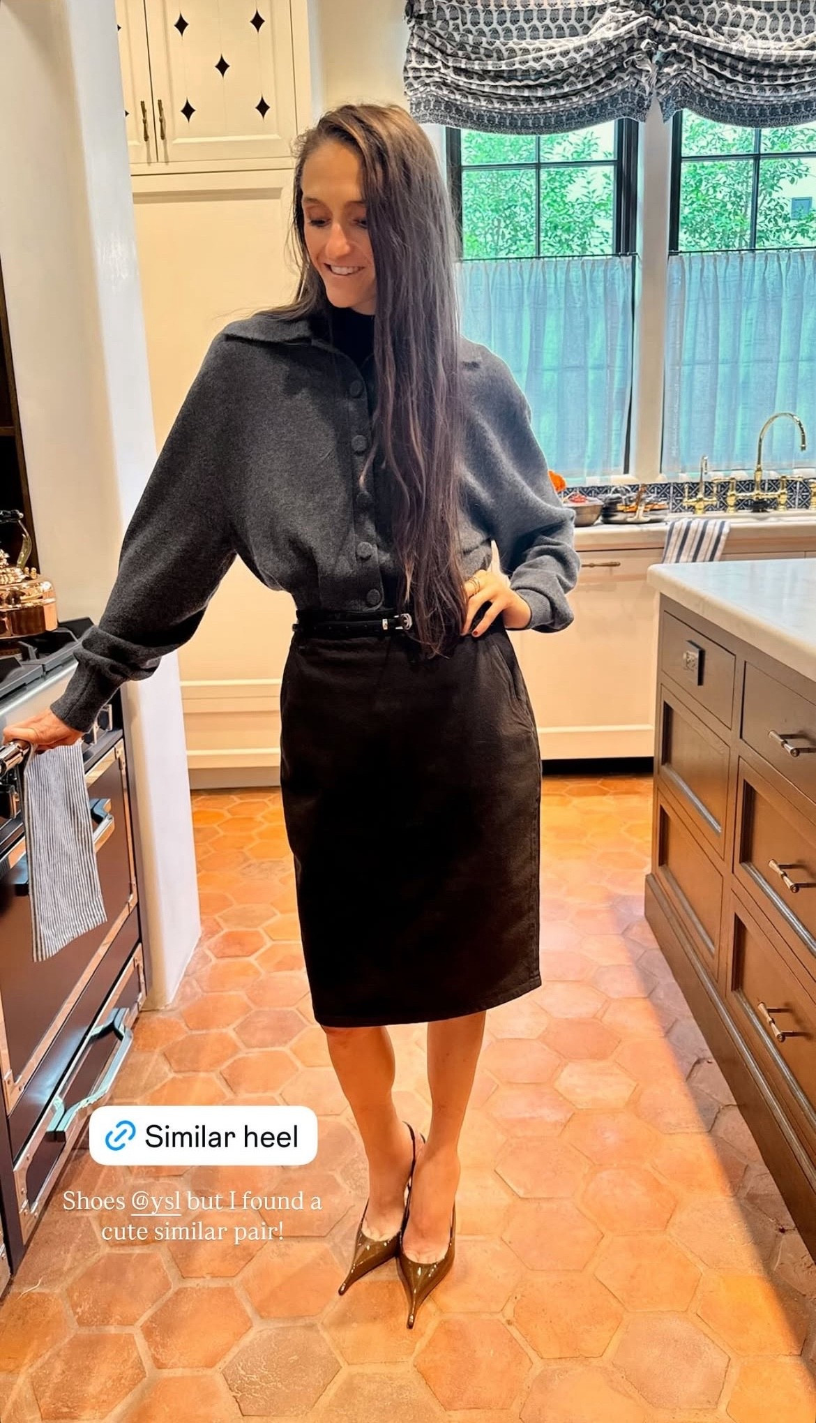 My heels are YSL but I found a really great similar option! 🤎

#LTKStyleTip #LTKShoeCrush #LTKWorkwear