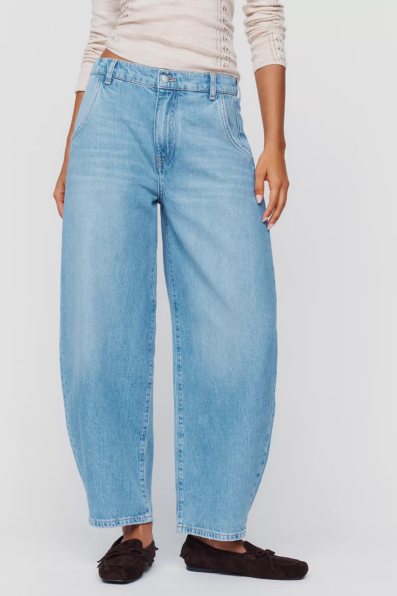 Pilcro High-Rise Balloon Leg Jeans | Anthropologie (US)
