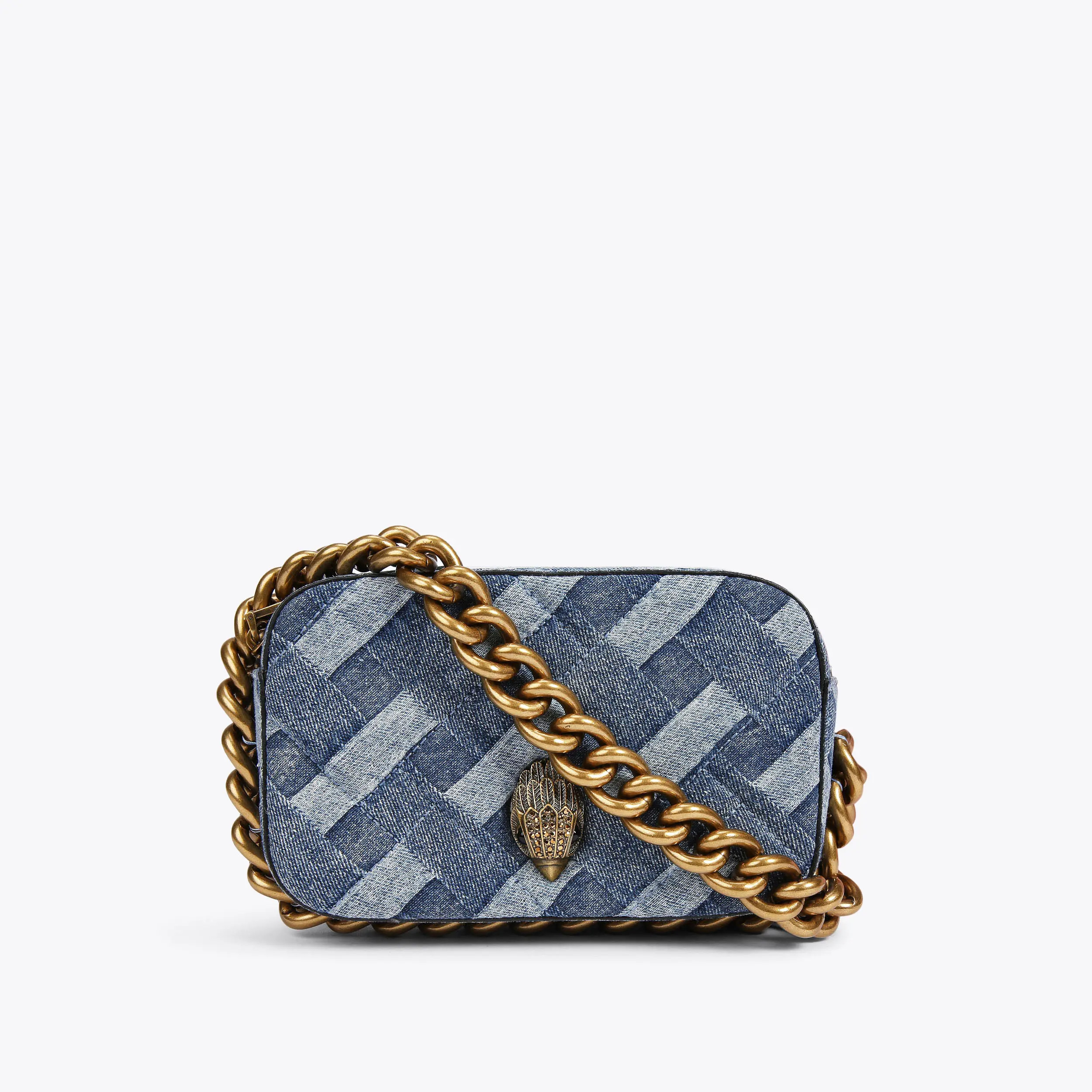 small denim kensington camera bag | Kurt Geiger US