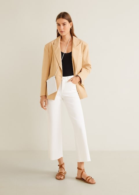 Crop Audrey jeans | MANGO (US)
