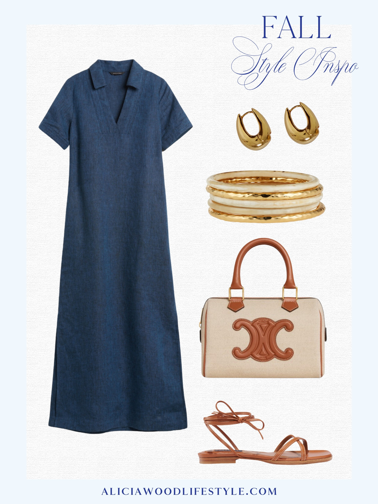 Easy weekend outift that is comfortable and effortlessly pulled together

Blue tshirt maxi dress
gold hoop earrings
Blond horn and hammered gold bangle bracelets 
Margaux brown leather wrap sandals
leather trimmed basket bag 


#LTKstyletip #LTKSeasonal #LTKover40