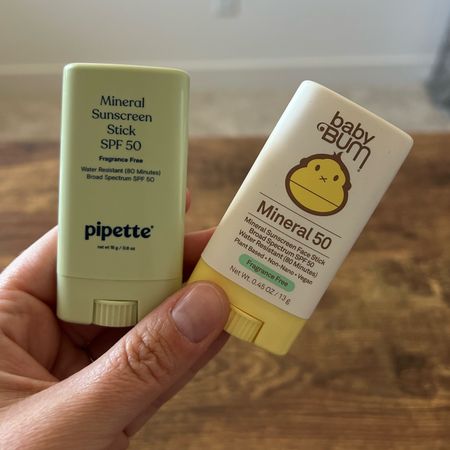 Two SPF face sticks that we like! The Pipette seems to have less of a white cast compared to SunBum 

#LTKFamily #LTKBaby #LTKSwim