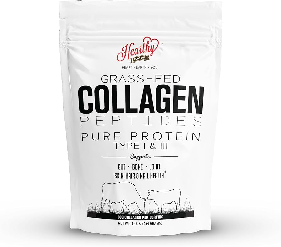 Collagen Powder - 18g Protein - Pure Halal Collagen Peptides Grass Fed Organic Hydrolyzed Powder ... | Amazon (US)