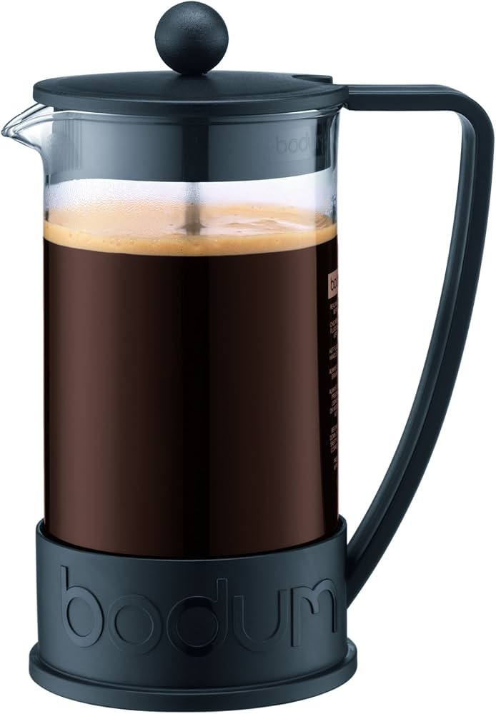 Bodum 34oz Brazil French Press Coffee Maker, High-Heat Borosilicate Glass, Black - Made in Portug... | Amazon (US)
