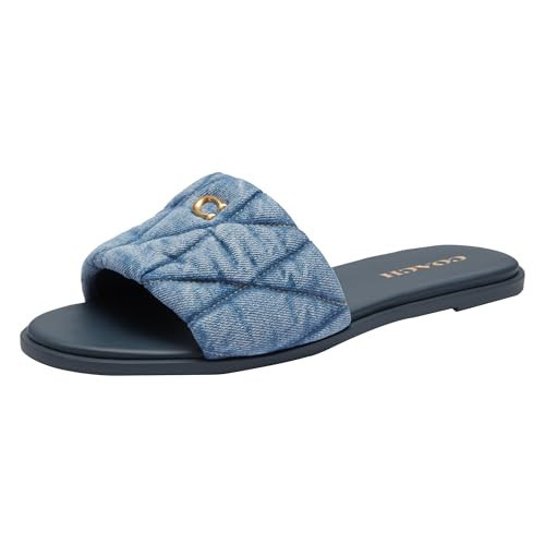 Coach Women's Holly Sandal, Indigo Denim, 5 | Amazon (US)