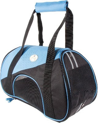 Pet Life Airline Approved Zip-N-Go Contoured Pet Carrier Blue-M | Target