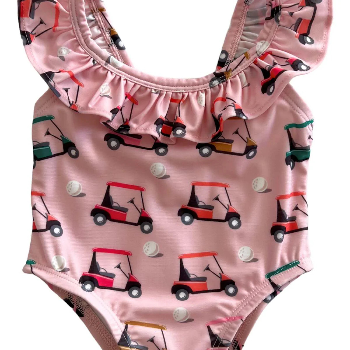 Pink Golf Cart / Isla Swimsuit / UPF 50+ | SpearmintLOVE