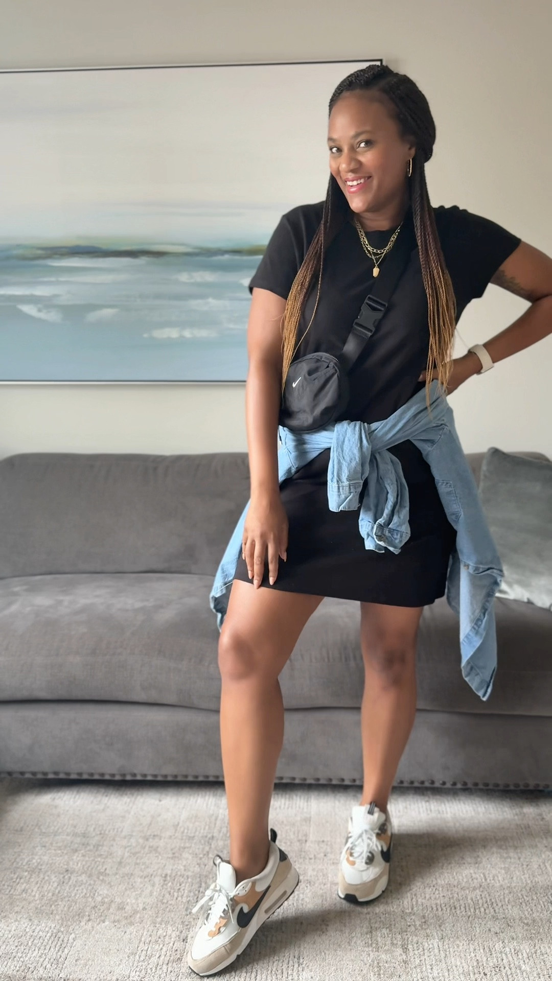 Style this $10 black dress- 3 ways with me!! 
So cute, so comfy and so versatile- whether you are going to run errands, to work, or a date night out this is the perfect staple to keep in your closet! 


T shirt dress, work dress, sneakers 



#LTKShoeCrush #LTKParties #LTKWorkwear