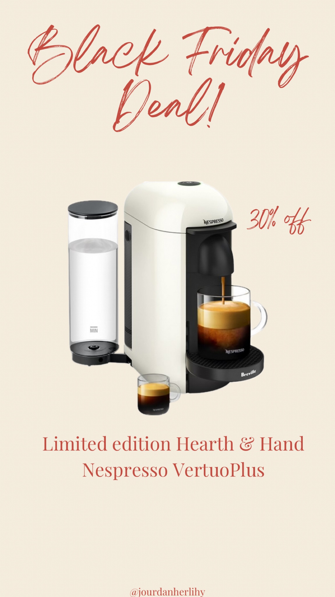 Nespresso deal!

#LTKHoliday #LTKCyberWeek #LTKGiftGuide